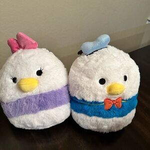 Squishmallows 8" Fuzz-A-Mallows Disney Daisy Duck and Donald Duck